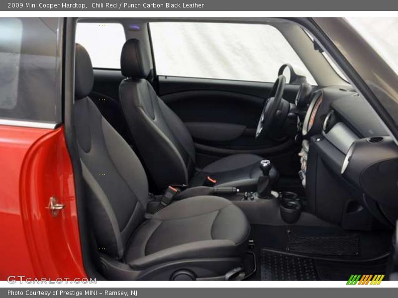 Chili Red / Punch Carbon Black Leather 2009 Mini Cooper Hardtop