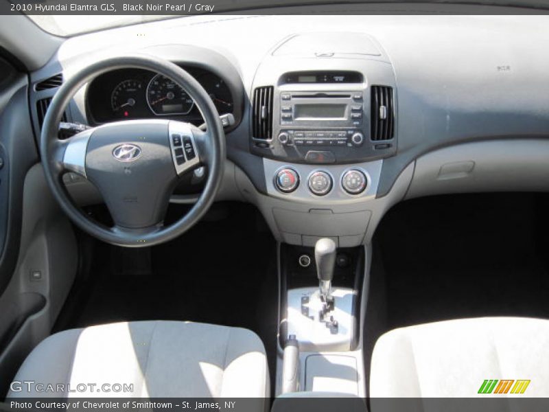 Black Noir Pearl / Gray 2010 Hyundai Elantra GLS