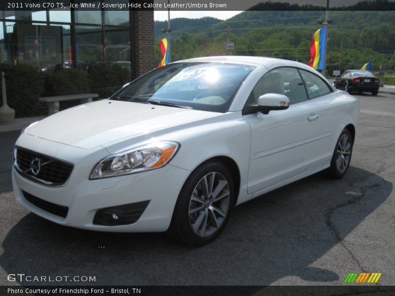 Ice White / Soverign Hide Calcite Leather/Umbra Brown 2011 Volvo C70 T5