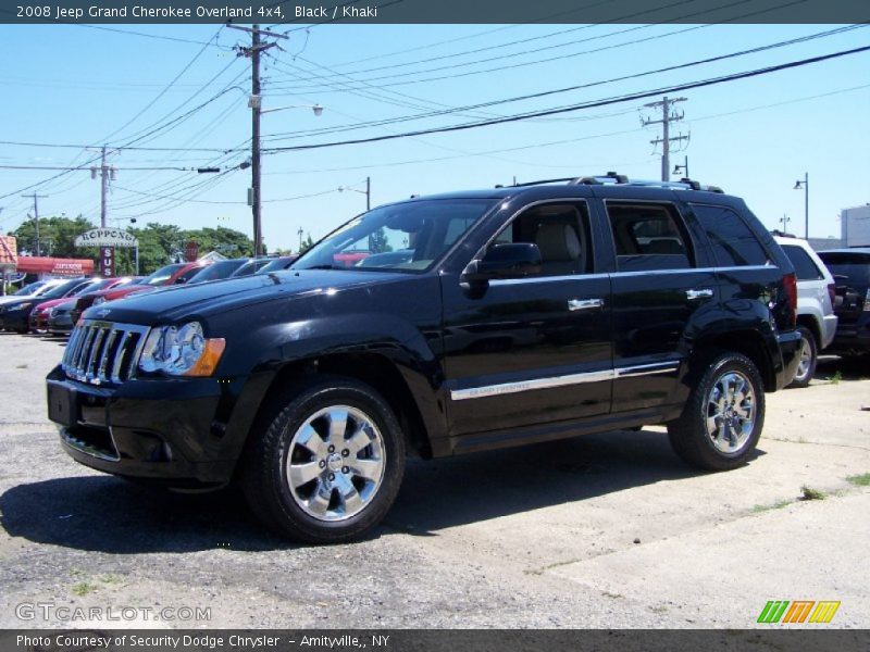 Black / Khaki 2008 Jeep Grand Cherokee Overland 4x4