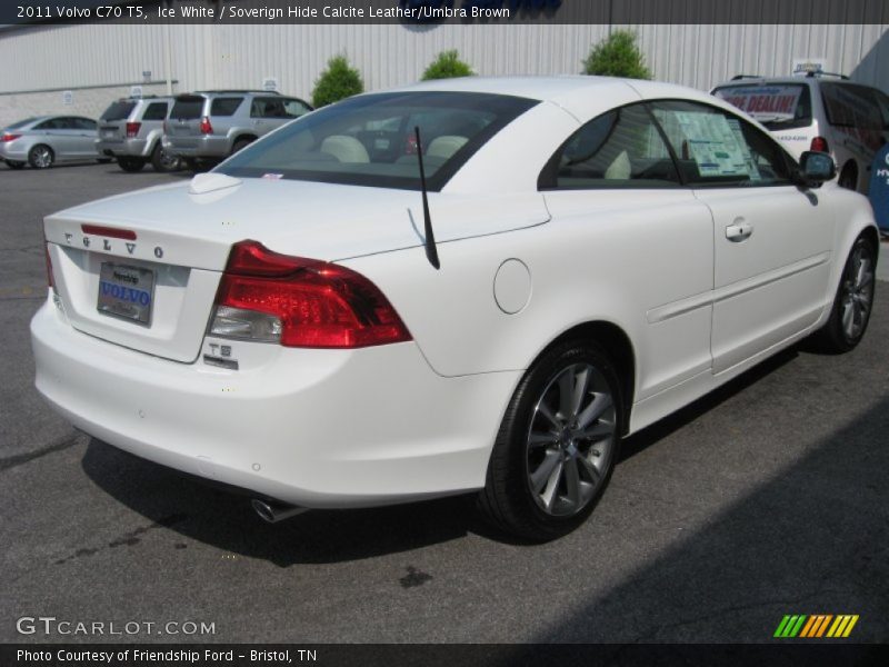 Ice White / Soverign Hide Calcite Leather/Umbra Brown 2011 Volvo C70 T5