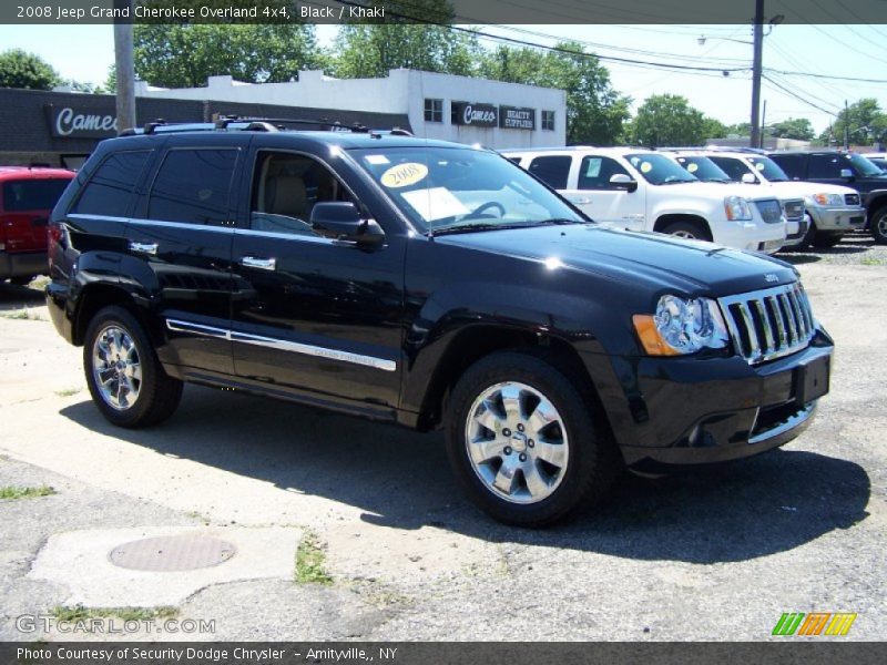Black / Khaki 2008 Jeep Grand Cherokee Overland 4x4