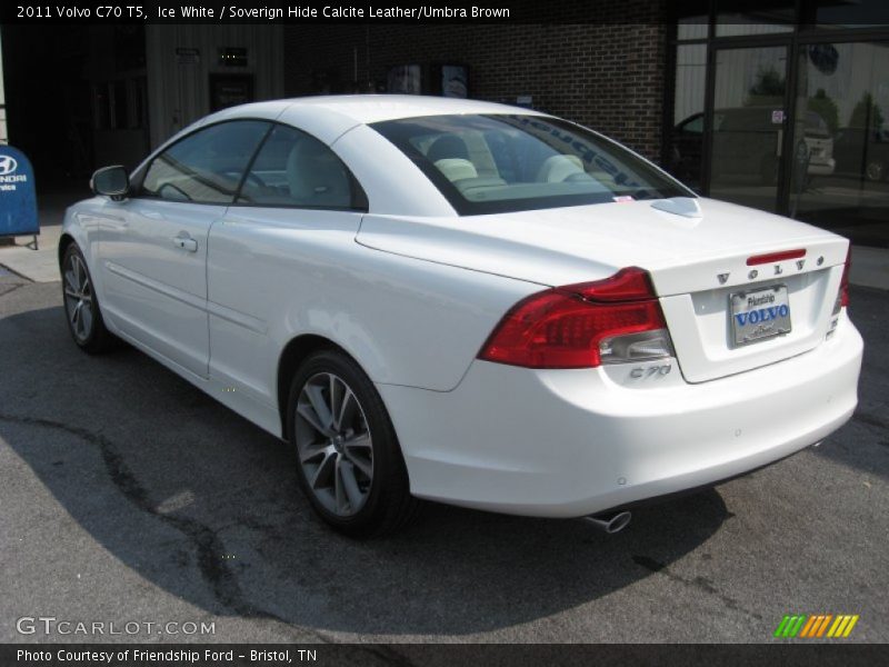 Ice White / Soverign Hide Calcite Leather/Umbra Brown 2011 Volvo C70 T5