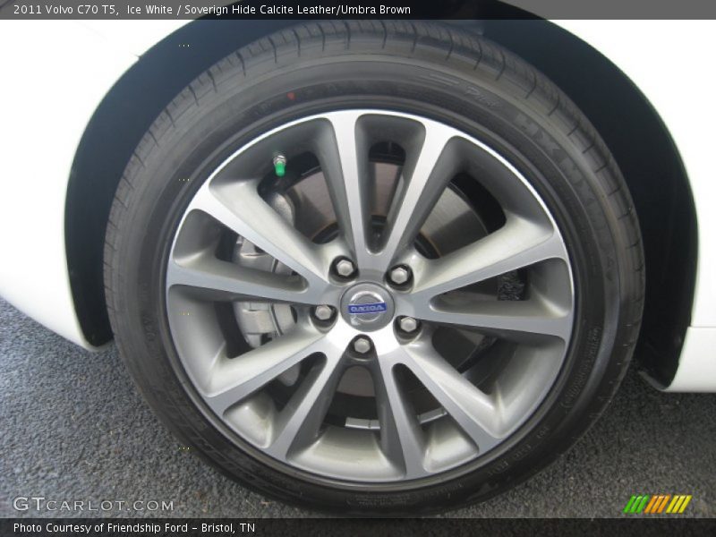 Ice White / Soverign Hide Calcite Leather/Umbra Brown 2011 Volvo C70 T5
