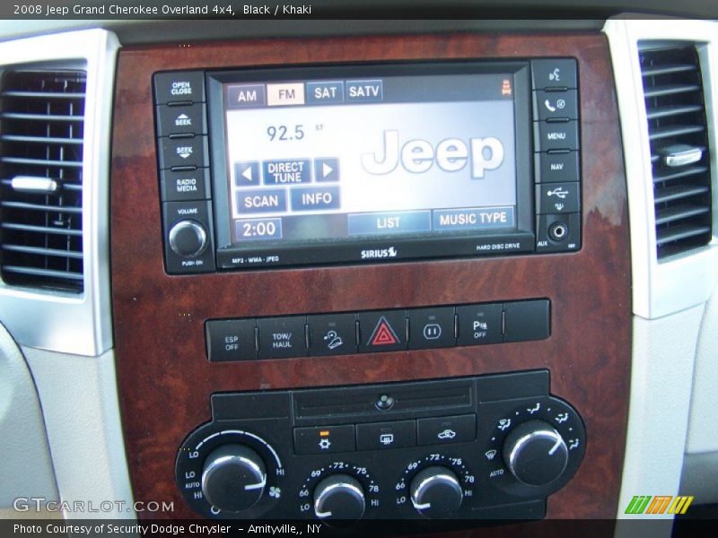 Black / Khaki 2008 Jeep Grand Cherokee Overland 4x4