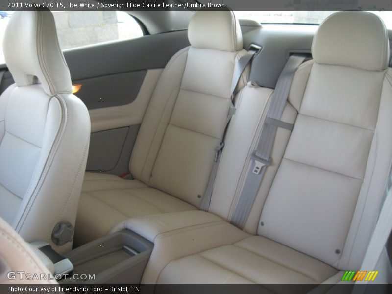 Ice White / Soverign Hide Calcite Leather/Umbra Brown 2011 Volvo C70 T5
