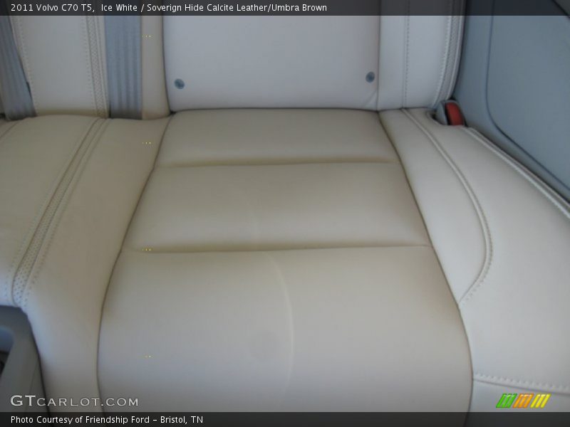Ice White / Soverign Hide Calcite Leather/Umbra Brown 2011 Volvo C70 T5