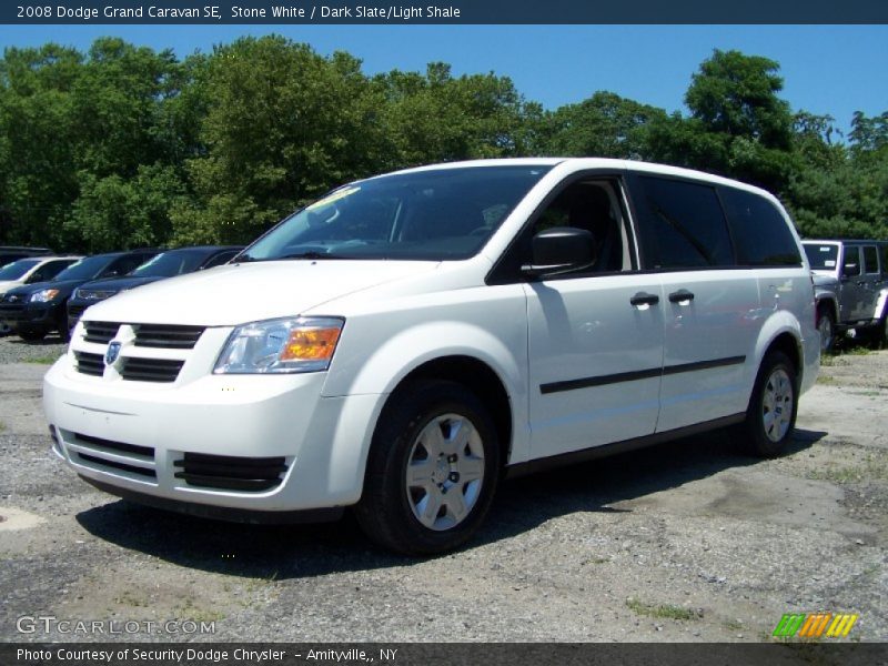 Stone White / Dark Slate/Light Shale 2008 Dodge Grand Caravan SE