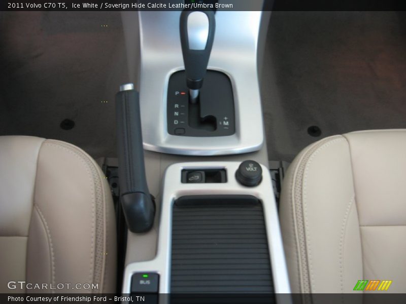 Ice White / Soverign Hide Calcite Leather/Umbra Brown 2011 Volvo C70 T5