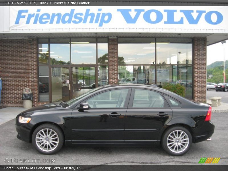 Black / Umbra/Calcite Leather 2011 Volvo S40 T5