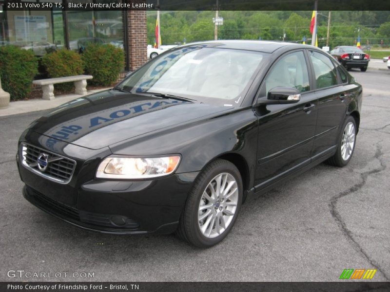 Black / Umbra/Calcite Leather 2011 Volvo S40 T5