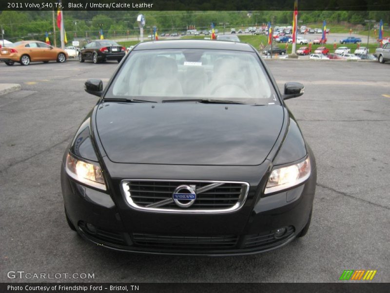 Black / Umbra/Calcite Leather 2011 Volvo S40 T5