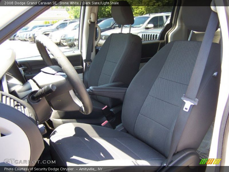 Stone White / Dark Slate/Light Shale 2008 Dodge Grand Caravan SE