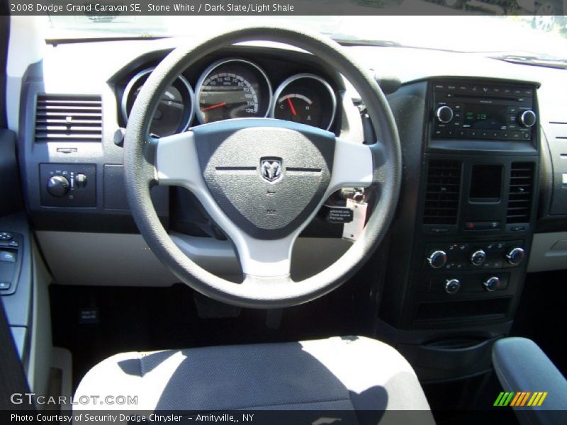 Stone White / Dark Slate/Light Shale 2008 Dodge Grand Caravan SE