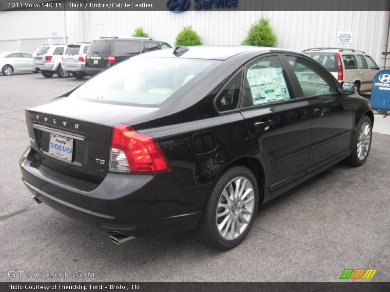 Black / Umbra/Calcite Leather 2011 Volvo S40 T5