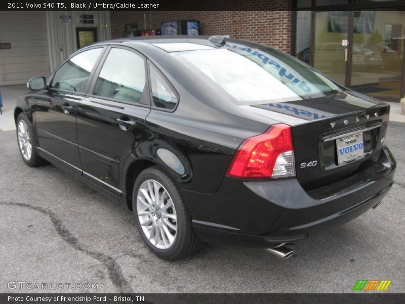 Black / Umbra/Calcite Leather 2011 Volvo S40 T5