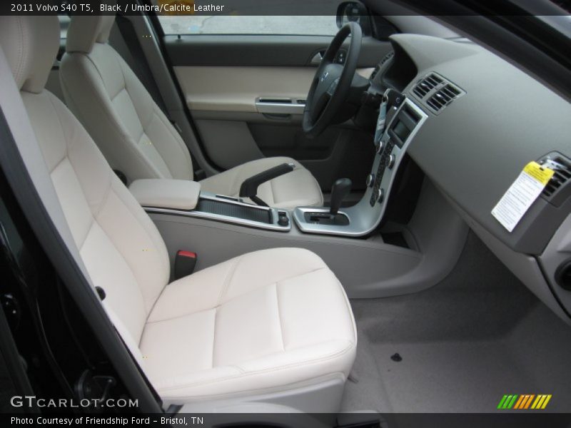 Black / Umbra/Calcite Leather 2011 Volvo S40 T5