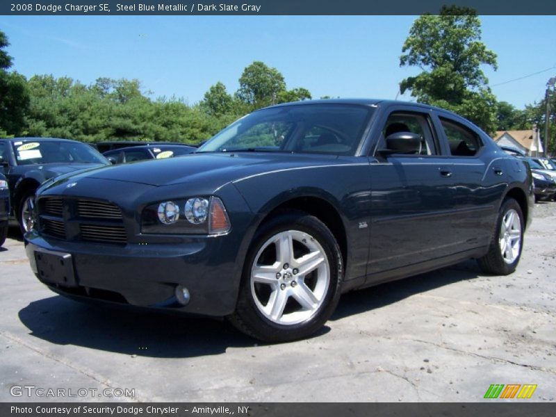 Steel Blue Metallic / Dark Slate Gray 2008 Dodge Charger SE
