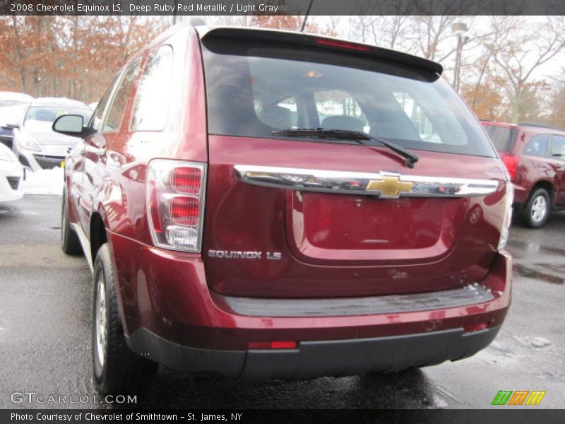 Deep Ruby Red Metallic / Light Gray 2008 Chevrolet Equinox LS