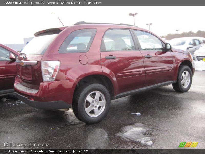 Deep Ruby Red Metallic / Light Gray 2008 Chevrolet Equinox LS