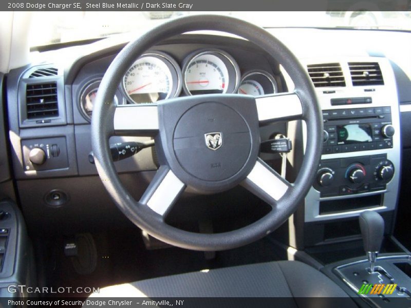 Steel Blue Metallic / Dark Slate Gray 2008 Dodge Charger SE