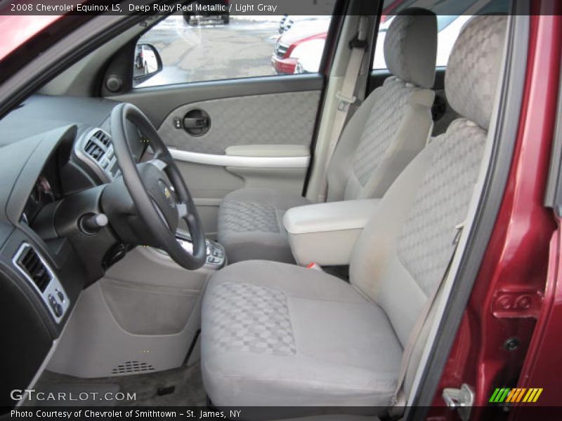 Deep Ruby Red Metallic / Light Gray 2008 Chevrolet Equinox LS