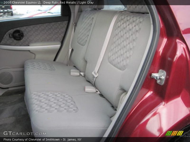 Deep Ruby Red Metallic / Light Gray 2008 Chevrolet Equinox LS