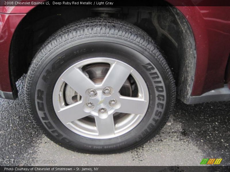 Deep Ruby Red Metallic / Light Gray 2008 Chevrolet Equinox LS