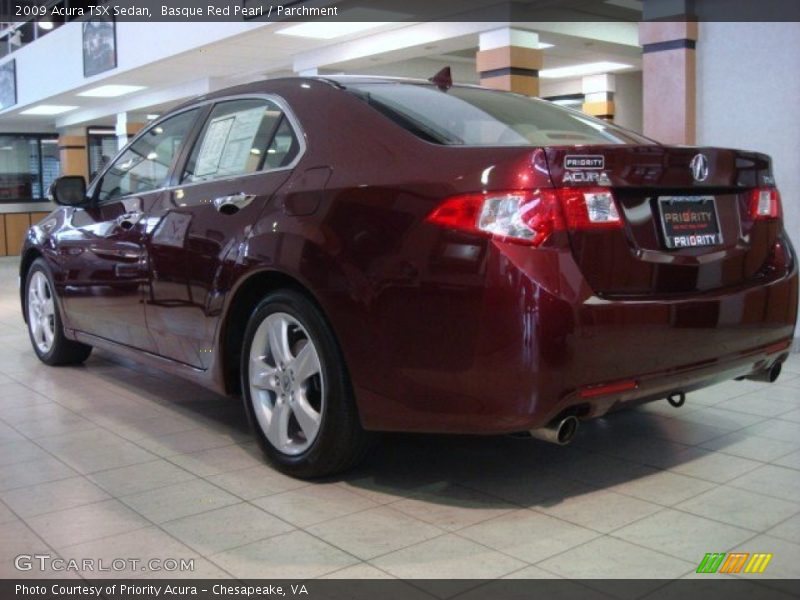 Basque Red Pearl / Parchment 2009 Acura TSX Sedan
