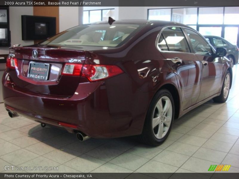 Basque Red Pearl / Parchment 2009 Acura TSX Sedan