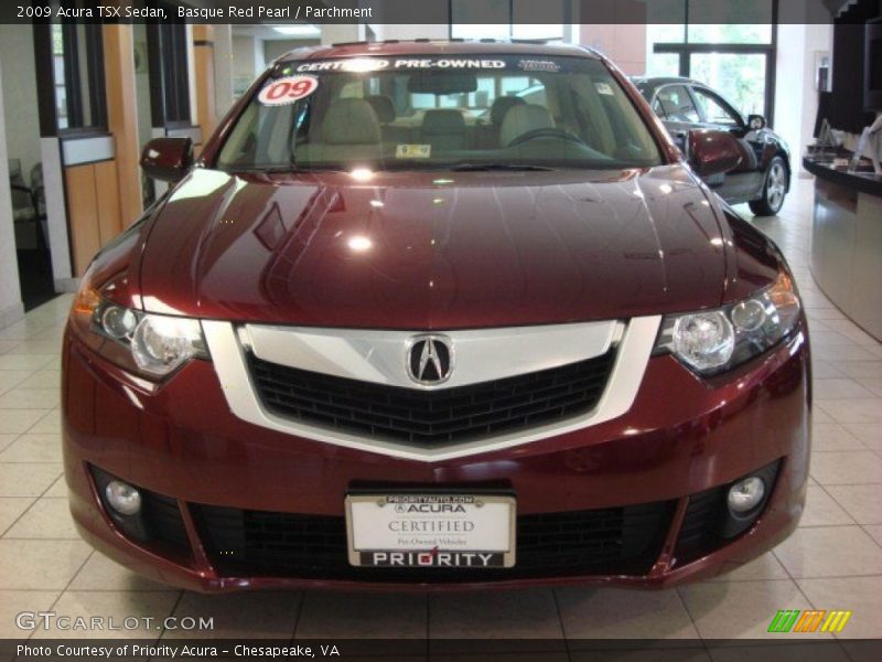 Basque Red Pearl / Parchment 2009 Acura TSX Sedan