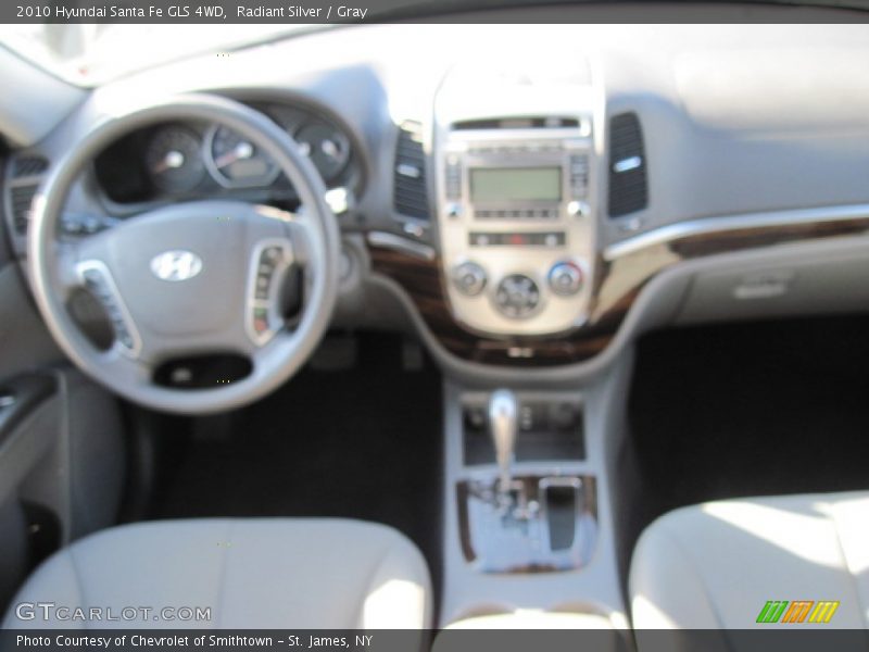 Radiant Silver / Gray 2010 Hyundai Santa Fe GLS 4WD