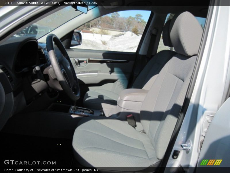 Radiant Silver / Gray 2010 Hyundai Santa Fe GLS 4WD
