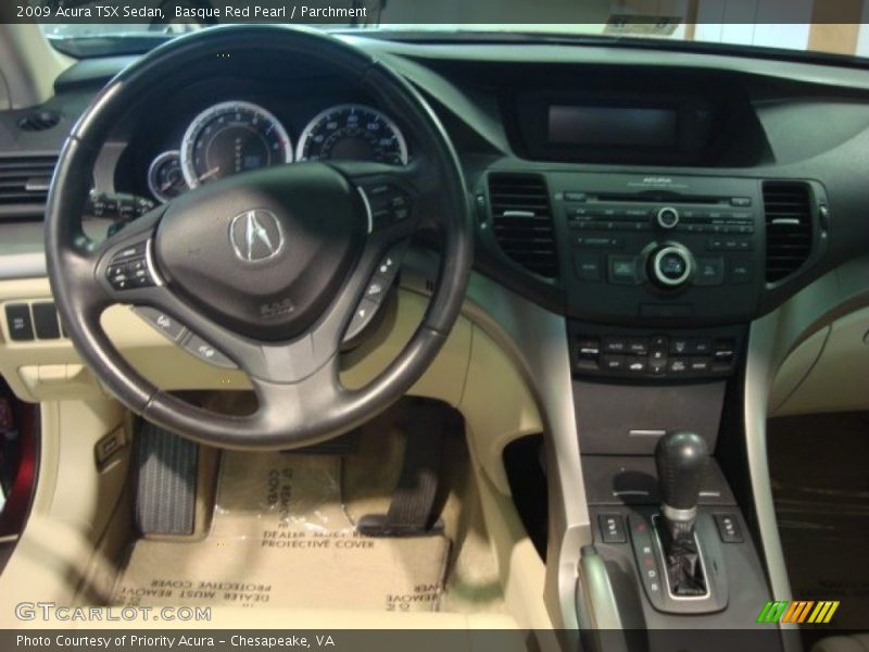 Basque Red Pearl / Parchment 2009 Acura TSX Sedan