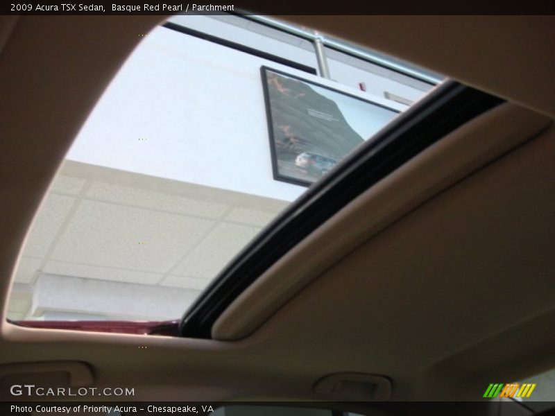 Basque Red Pearl / Parchment 2009 Acura TSX Sedan