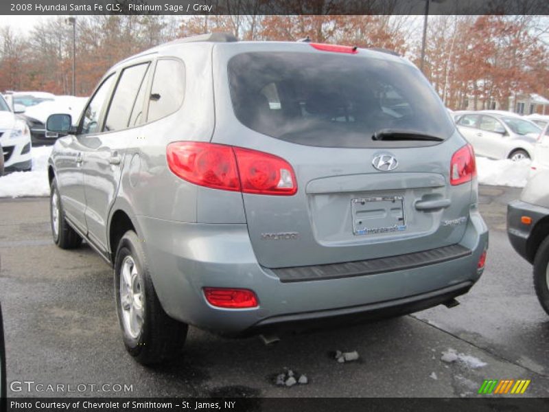 Platinum Sage / Gray 2008 Hyundai Santa Fe GLS