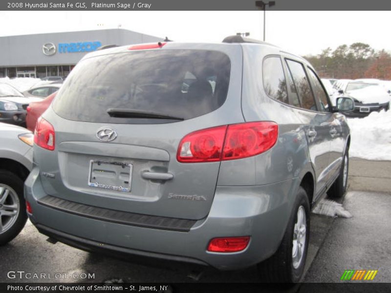 Platinum Sage / Gray 2008 Hyundai Santa Fe GLS