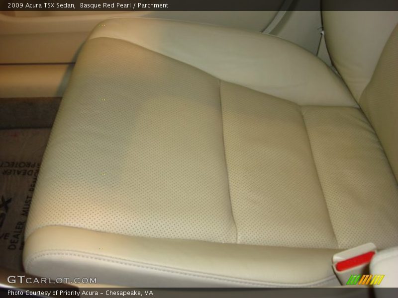 Basque Red Pearl / Parchment 2009 Acura TSX Sedan