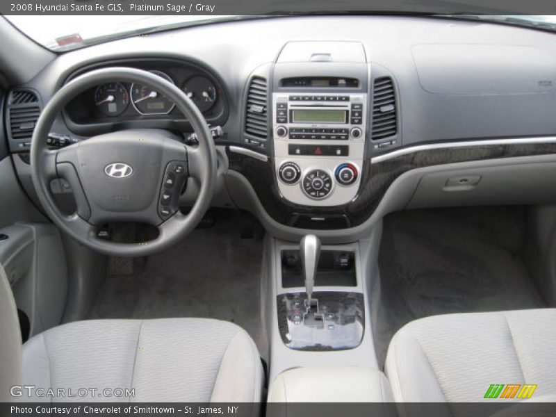 Platinum Sage / Gray 2008 Hyundai Santa Fe GLS