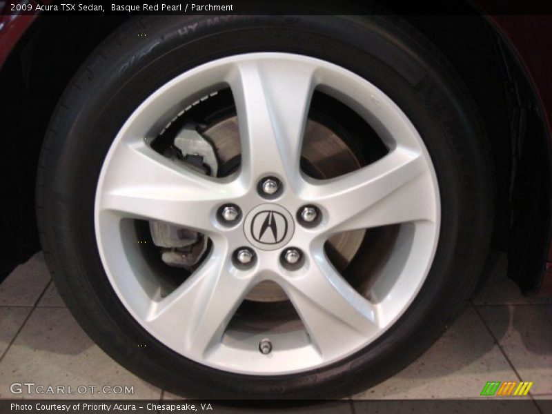 Basque Red Pearl / Parchment 2009 Acura TSX Sedan