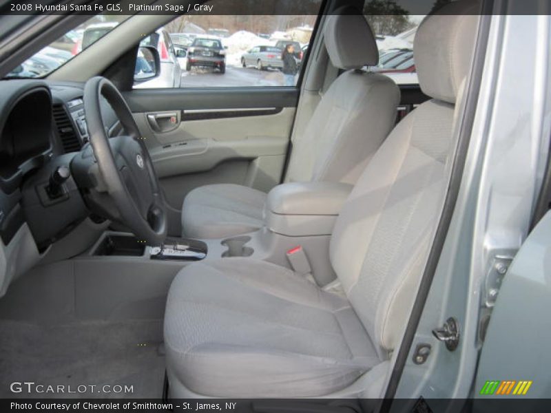 Platinum Sage / Gray 2008 Hyundai Santa Fe GLS