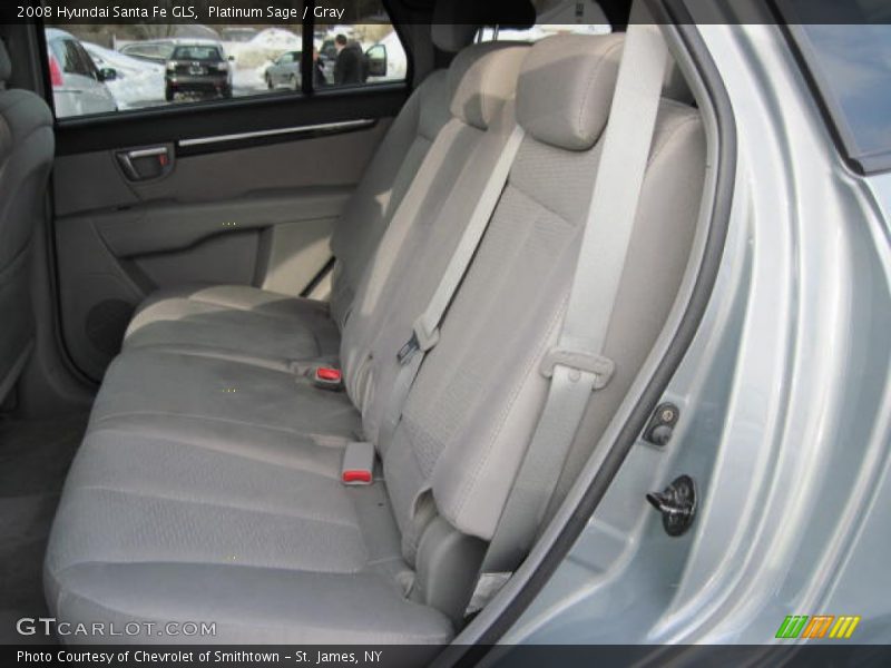 Platinum Sage / Gray 2008 Hyundai Santa Fe GLS