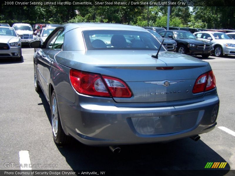 Silver Steel Metallic / Dark Slate Gray/Light Slate Gray 2008 Chrysler Sebring Limited Hardtop Convertible