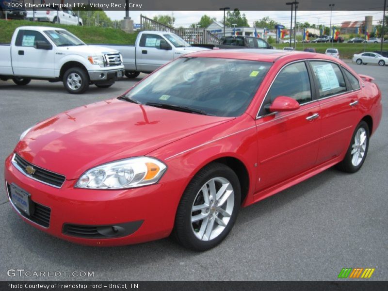 Victory Red / Gray 2009 Chevrolet Impala LTZ