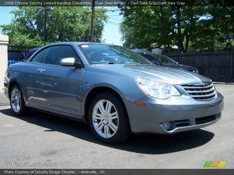 Silver Steel Metallic / Dark Slate Gray/Light Slate Gray 2008 Chrysler Sebring Limited Hardtop Convertible
