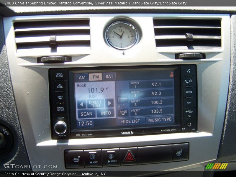 Silver Steel Metallic / Dark Slate Gray/Light Slate Gray 2008 Chrysler Sebring Limited Hardtop Convertible