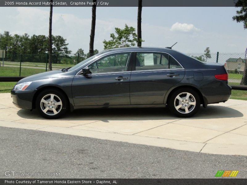 Graphite Pearl / Gray 2005 Honda Accord Hybrid Sedan