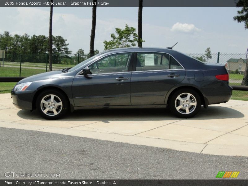 Graphite Pearl / Gray 2005 Honda Accord Hybrid Sedan