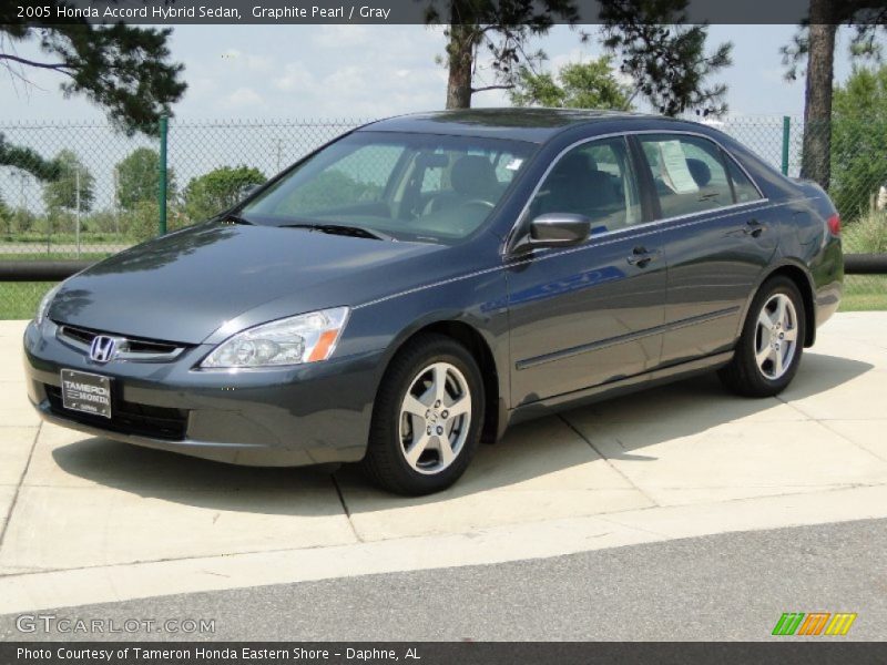 Graphite Pearl / Gray 2005 Honda Accord Hybrid Sedan