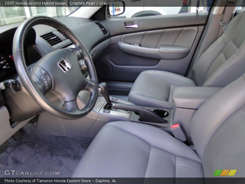Graphite Pearl / Gray 2005 Honda Accord Hybrid Sedan